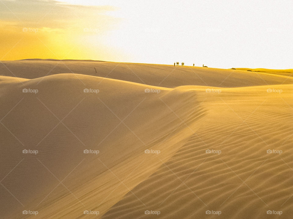 Sunset in the desert Desert, Brazil 