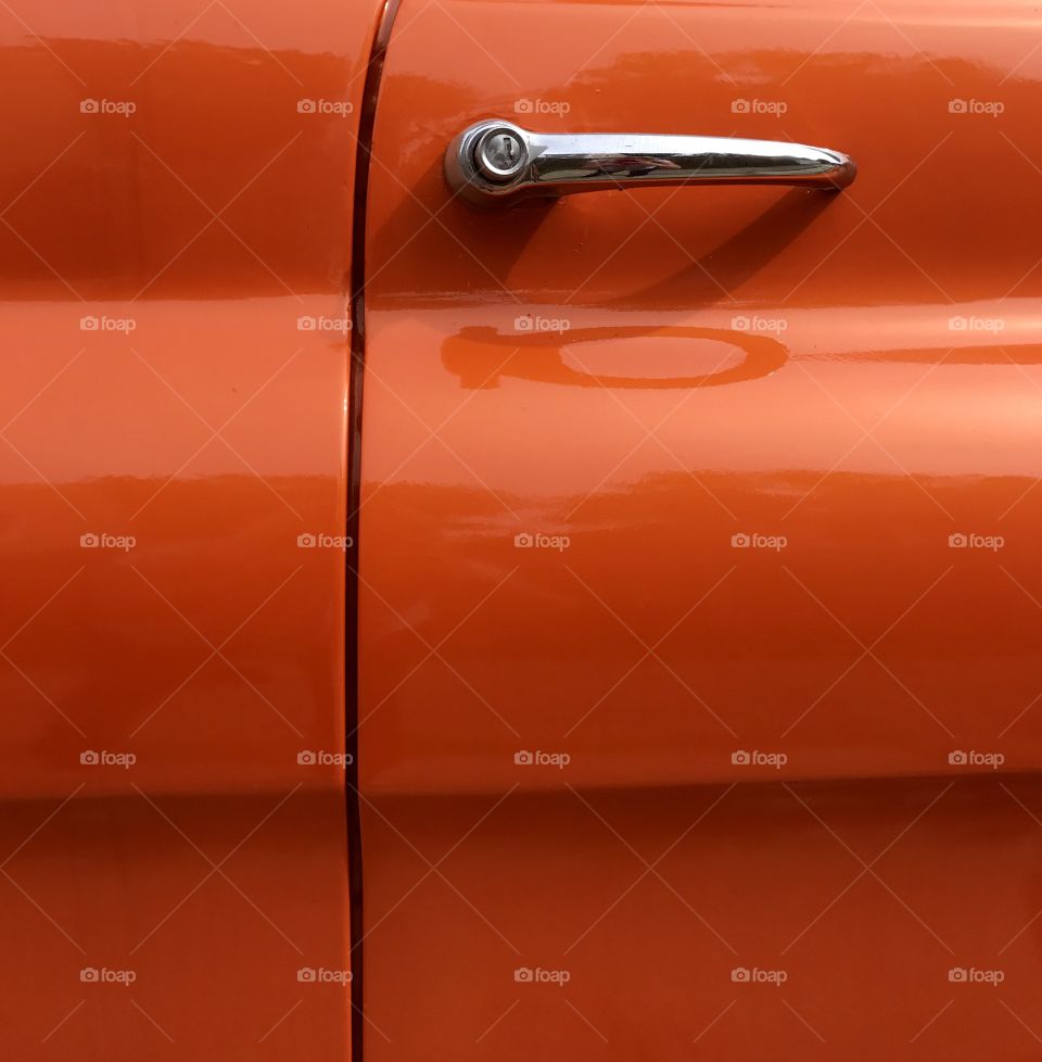 Close-Up Car Door Handle