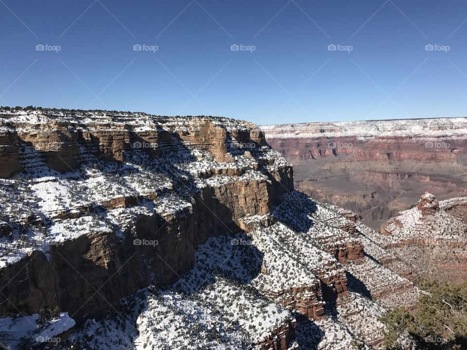 Snowy Grand Canyon 