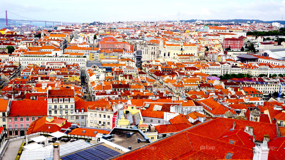 Viewpoints of Lisbon city, Portugal