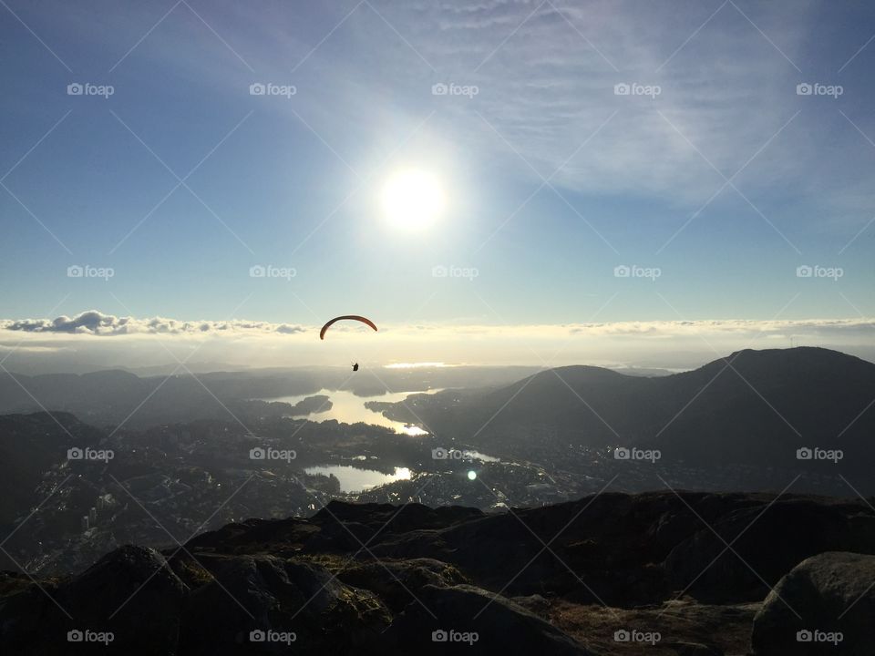 Paraglider, Bergen
