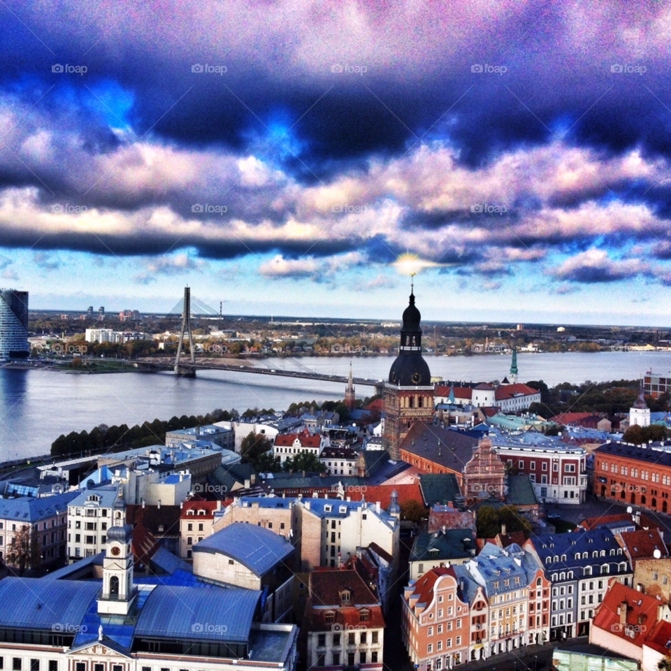 sky city river bridge by penguincody