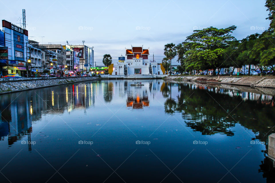 beautiful time in country of thailand, nakhonrajchasima province