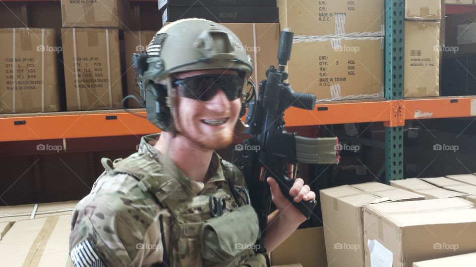 military smile