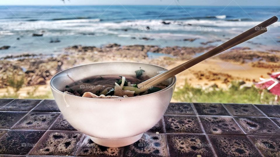 Lunch by the sea.