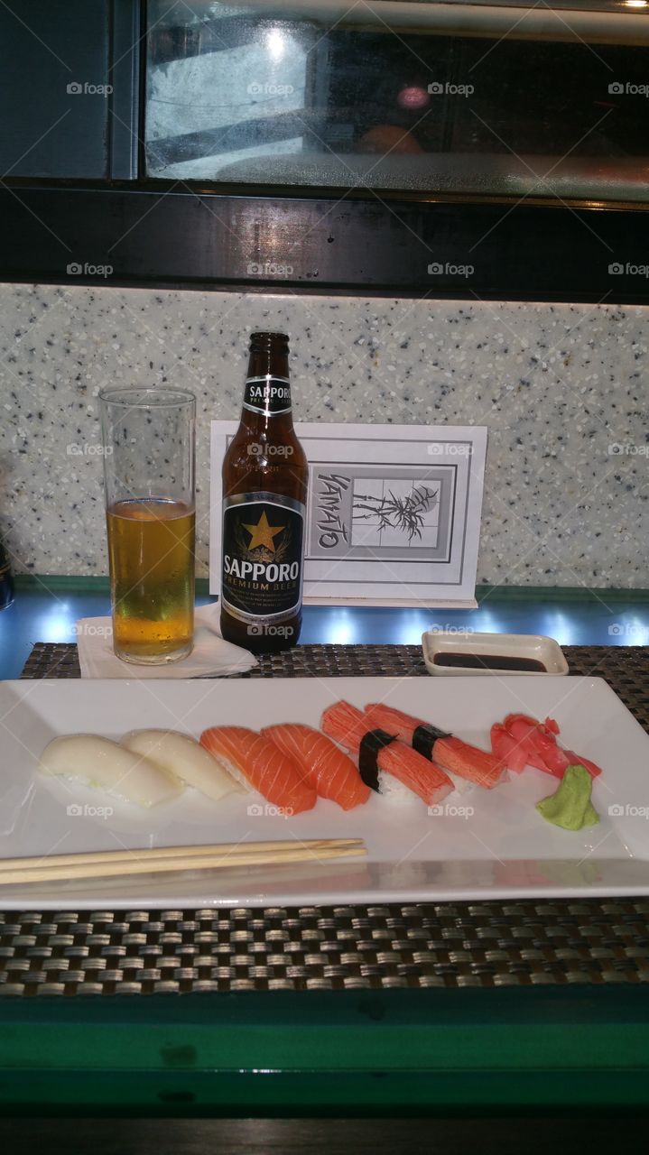 Sushi and Beer