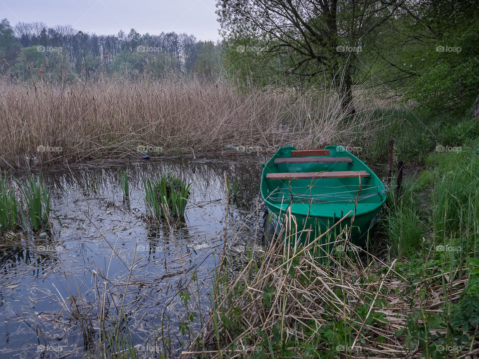 Zielona łódź