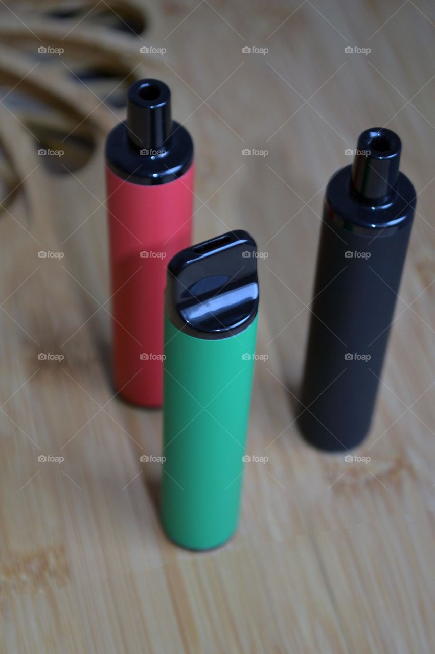 Multicolored electronic cigarettes for smoking