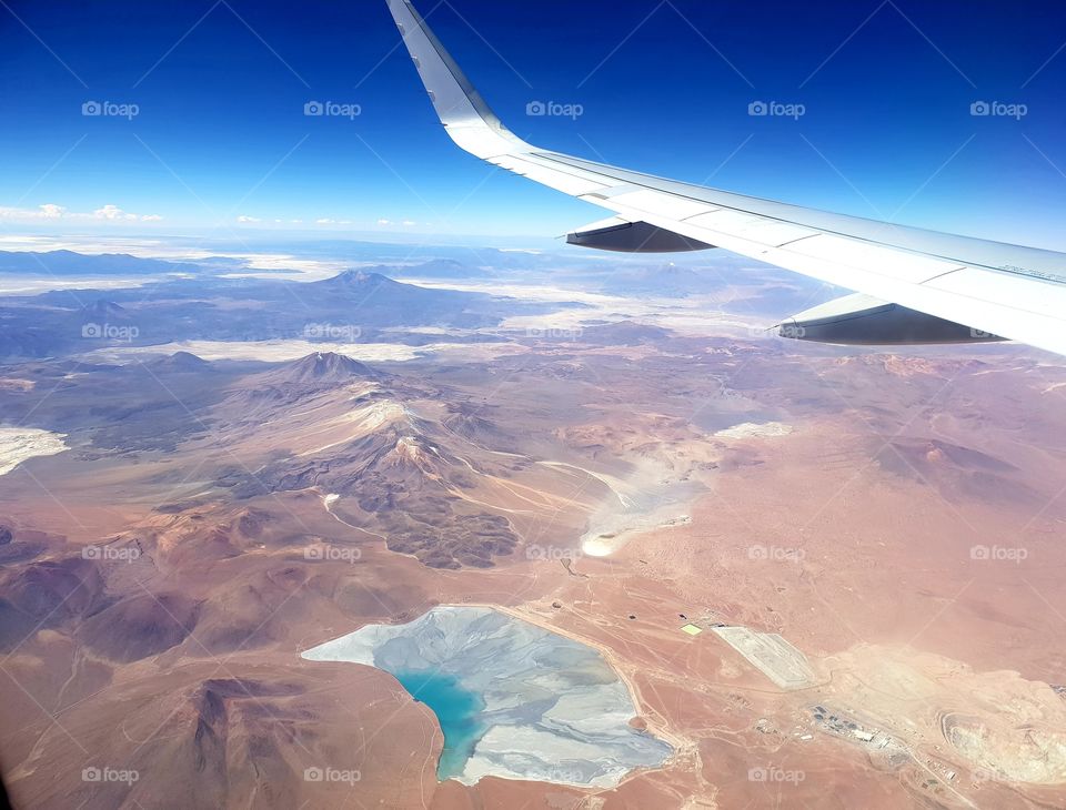 South America from above