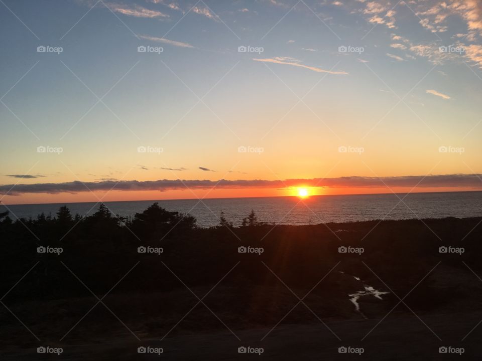 Sunset in Atlantic Canada 