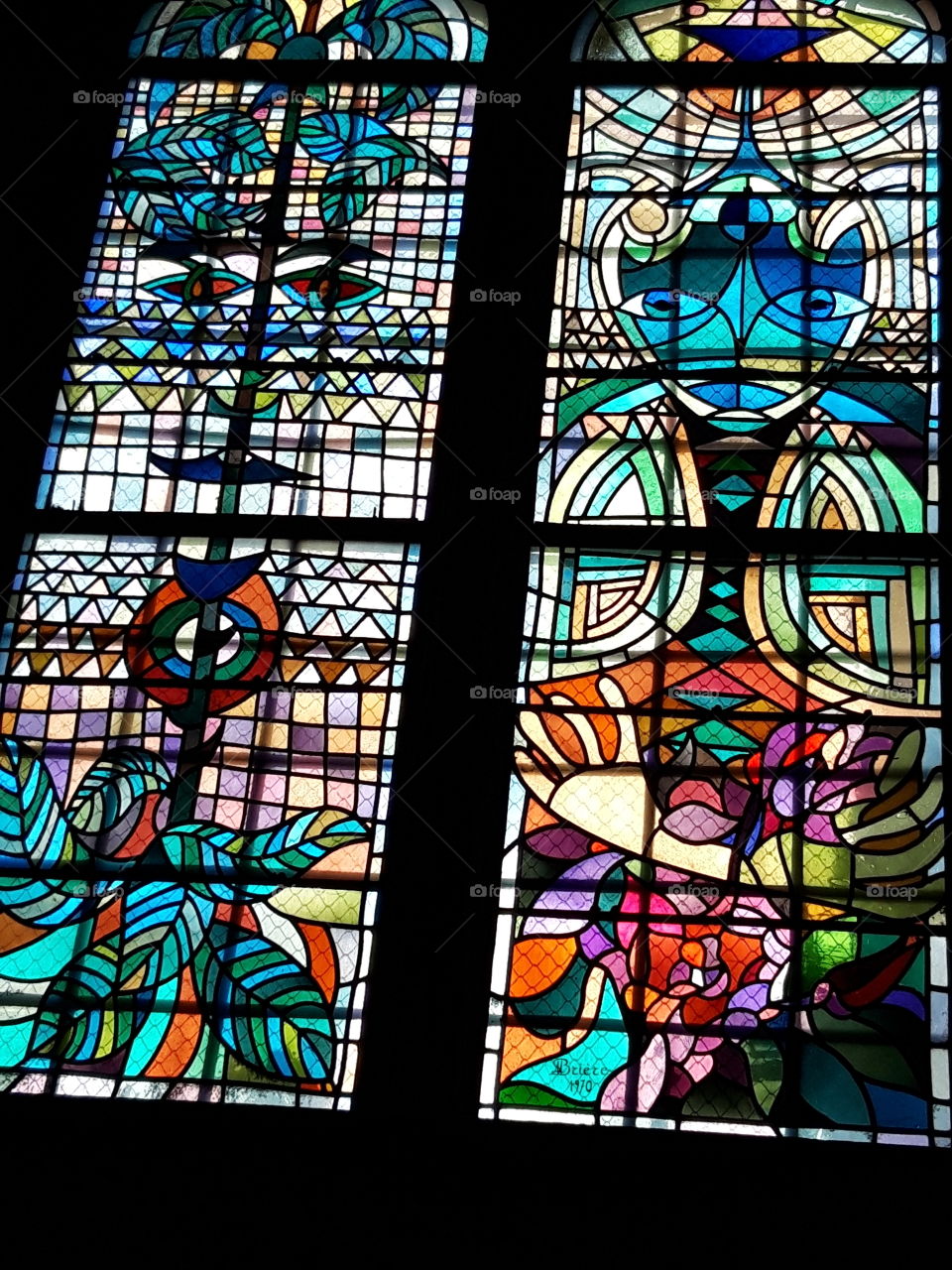 vitraux de Jean Cocteau a Metz