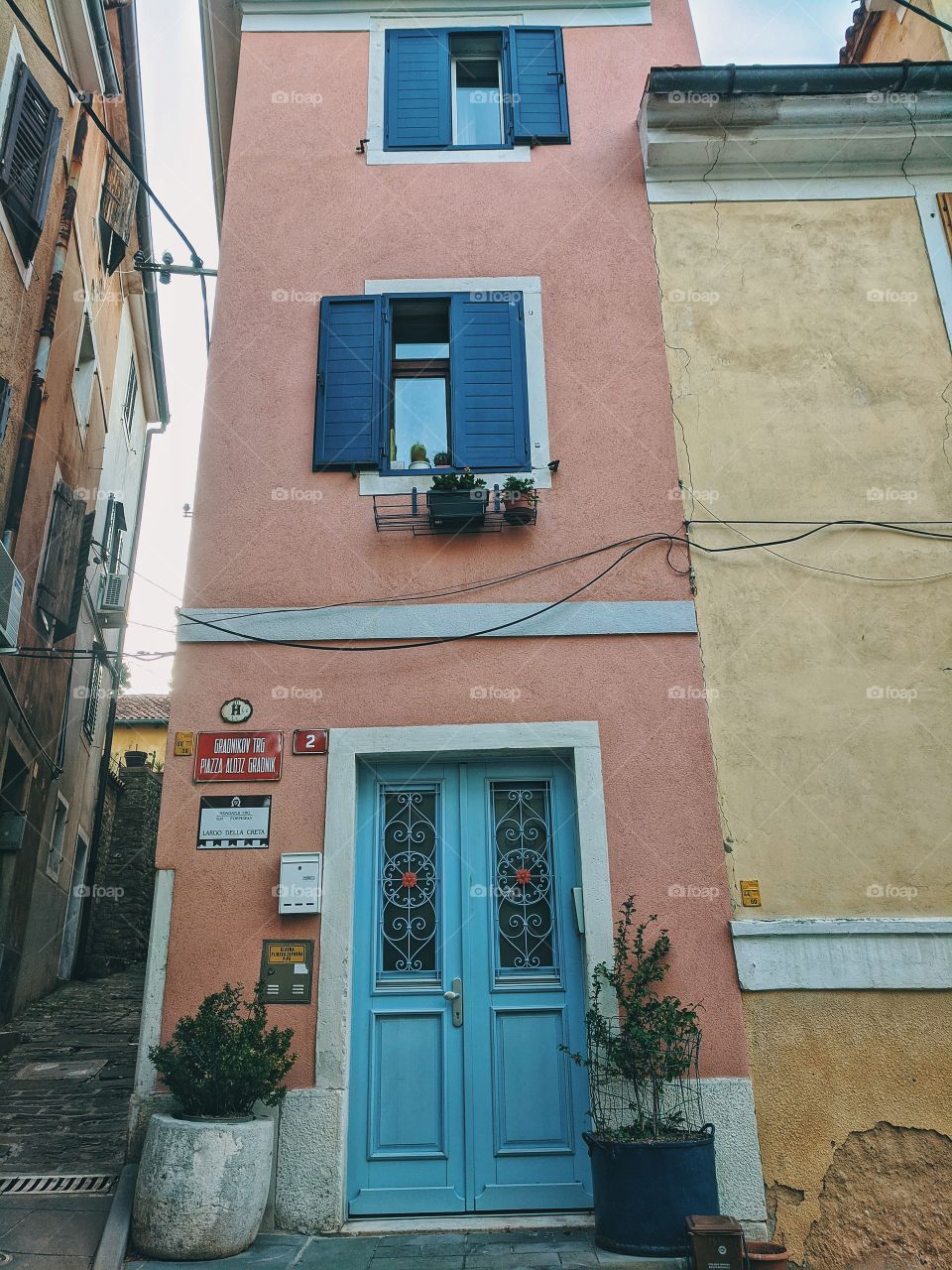 Traveling to old city on the adriatic sea, Piran, Slovenia