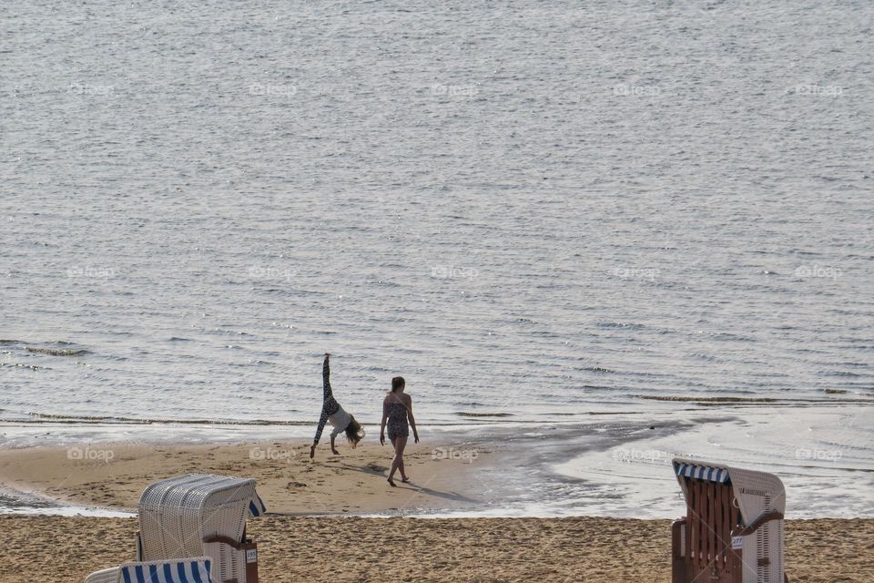 At the beach