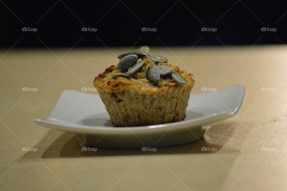 Dietary muffins with pupkin seeds