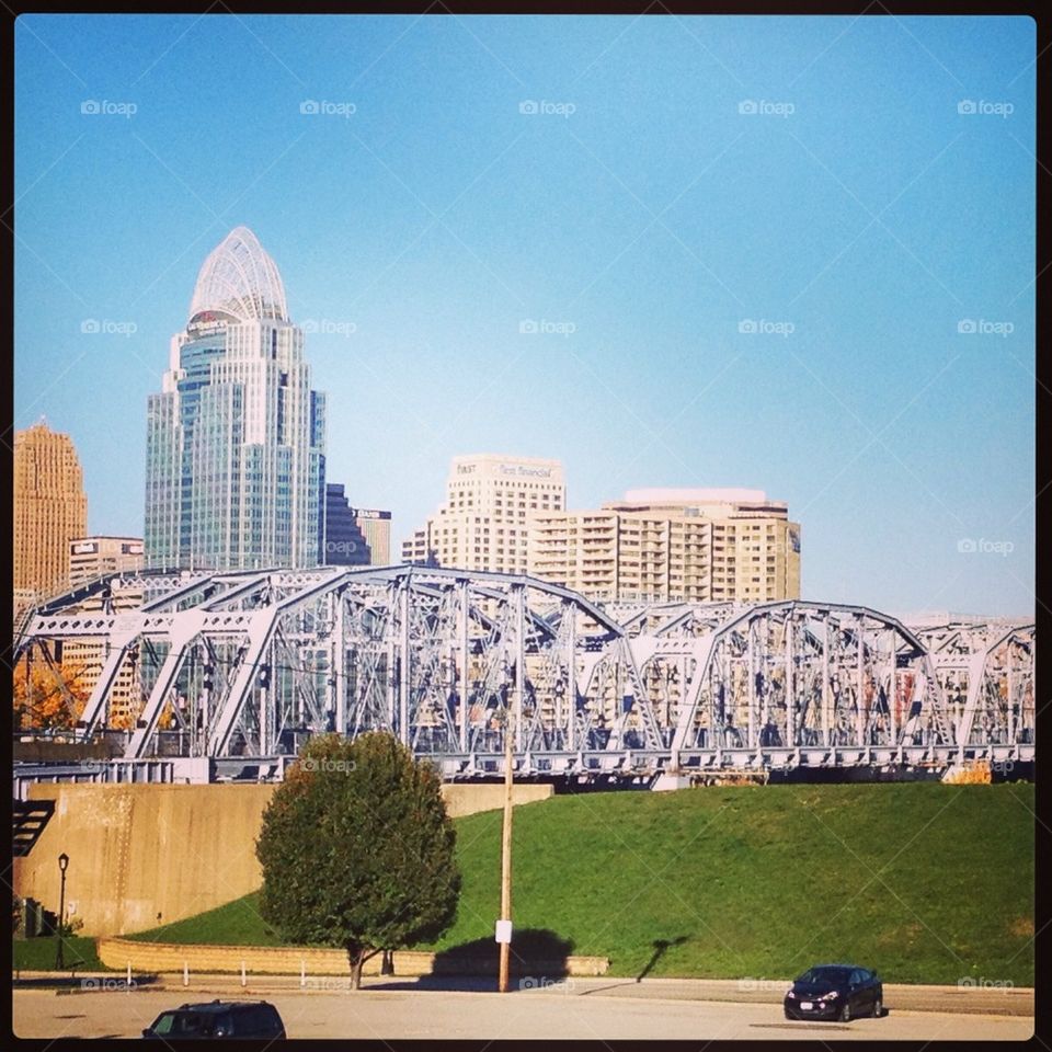 The Purple People Bridge in Cincinnati