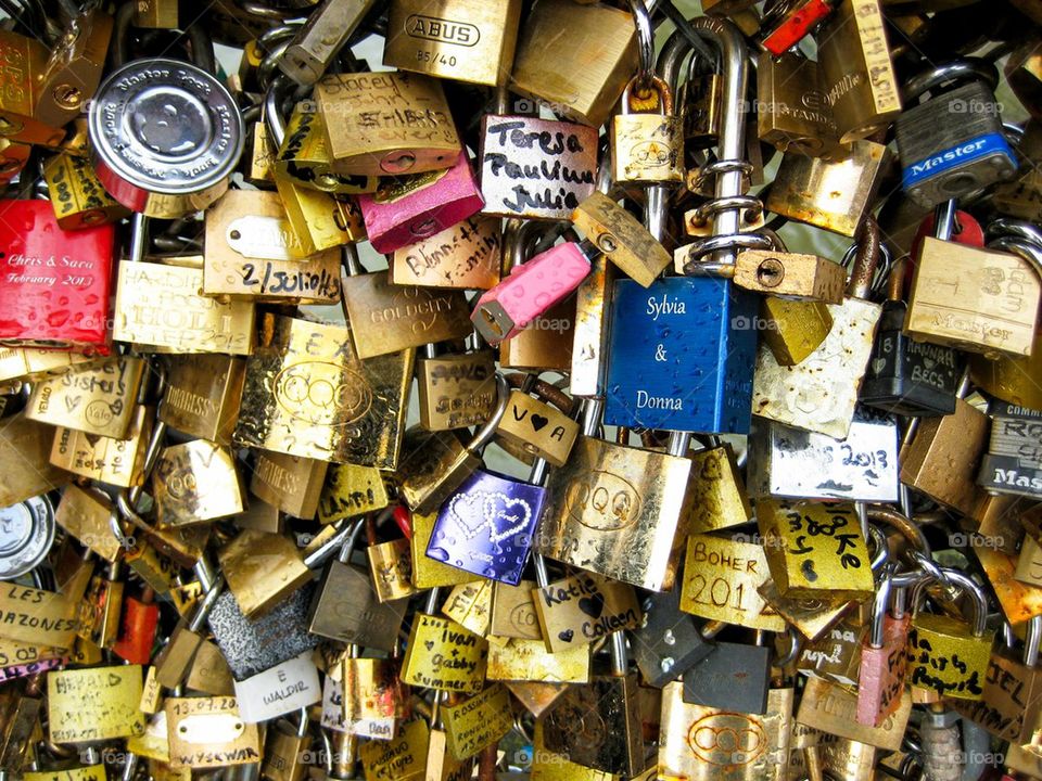 Love locks in Paris