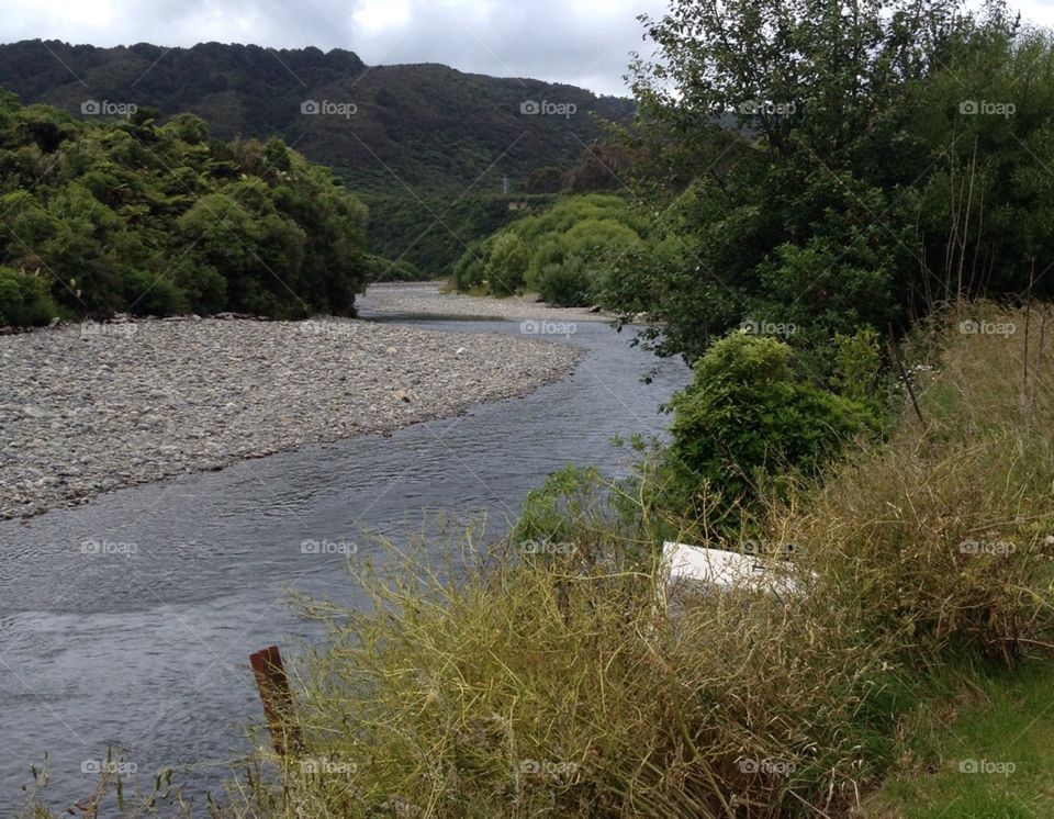 The Beautiful Hutt River, Te Marua, Wellington, NZ