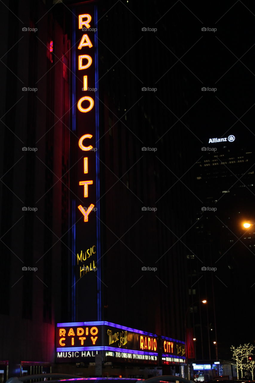 Radio City Music Hall at Night