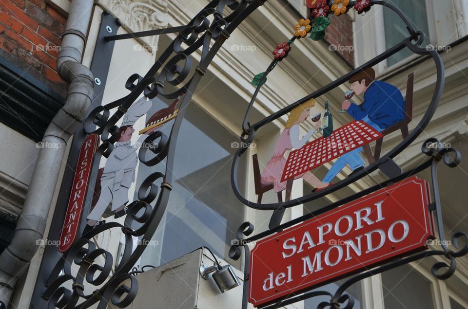 Typical italian sign, Amsterdam, Netherlands