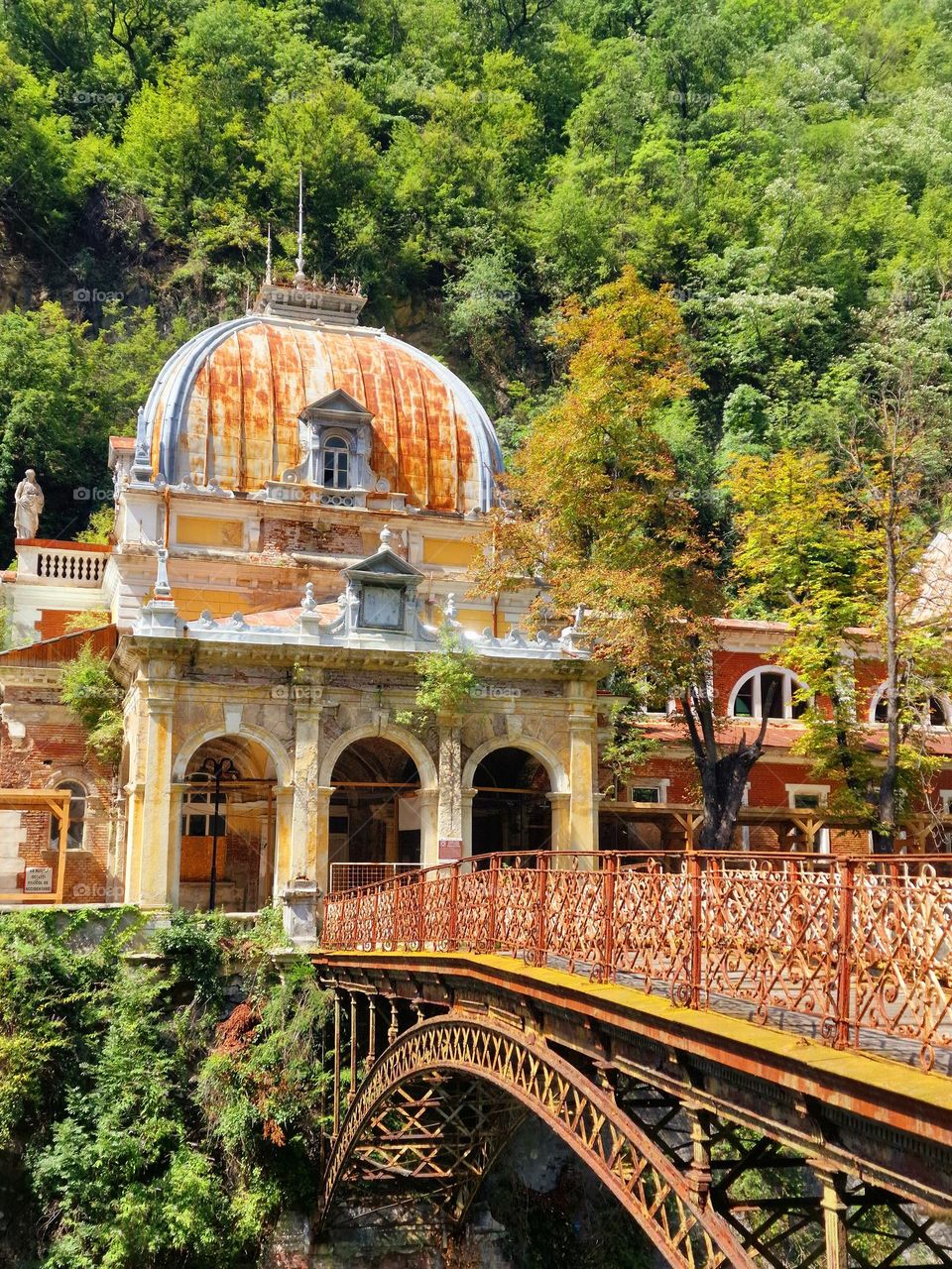 the old casino in Herculane, Romania