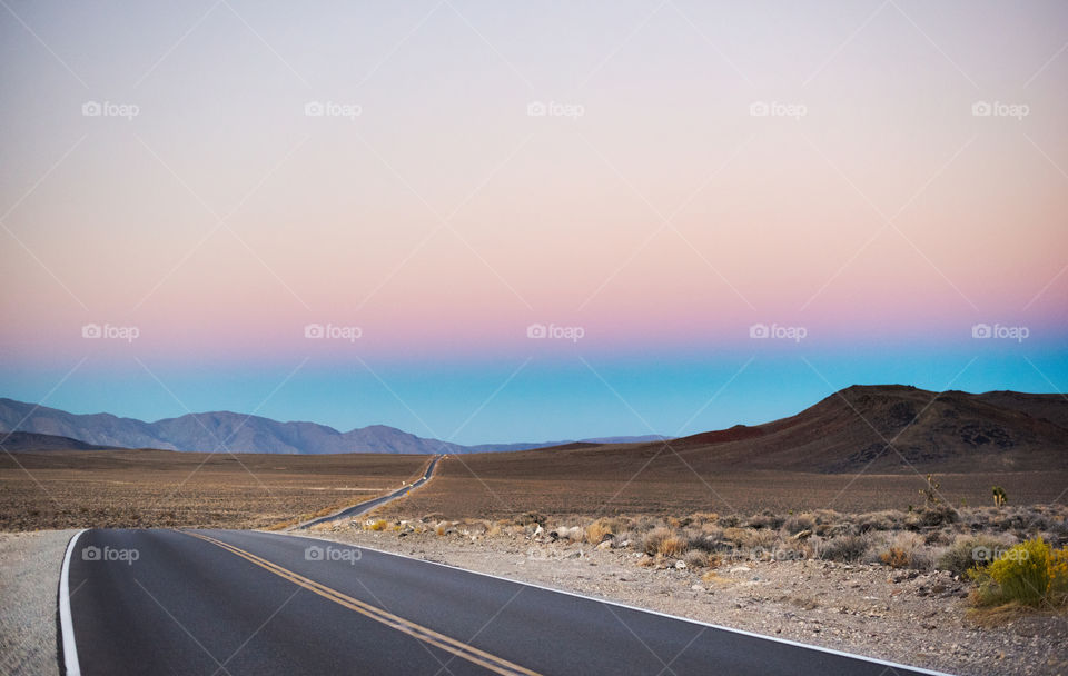Sherbet Sunset in Death Valley National Park