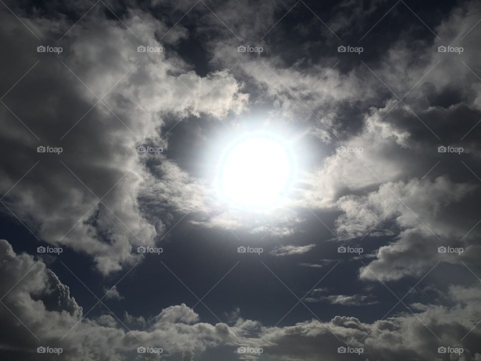 Cloudy sun