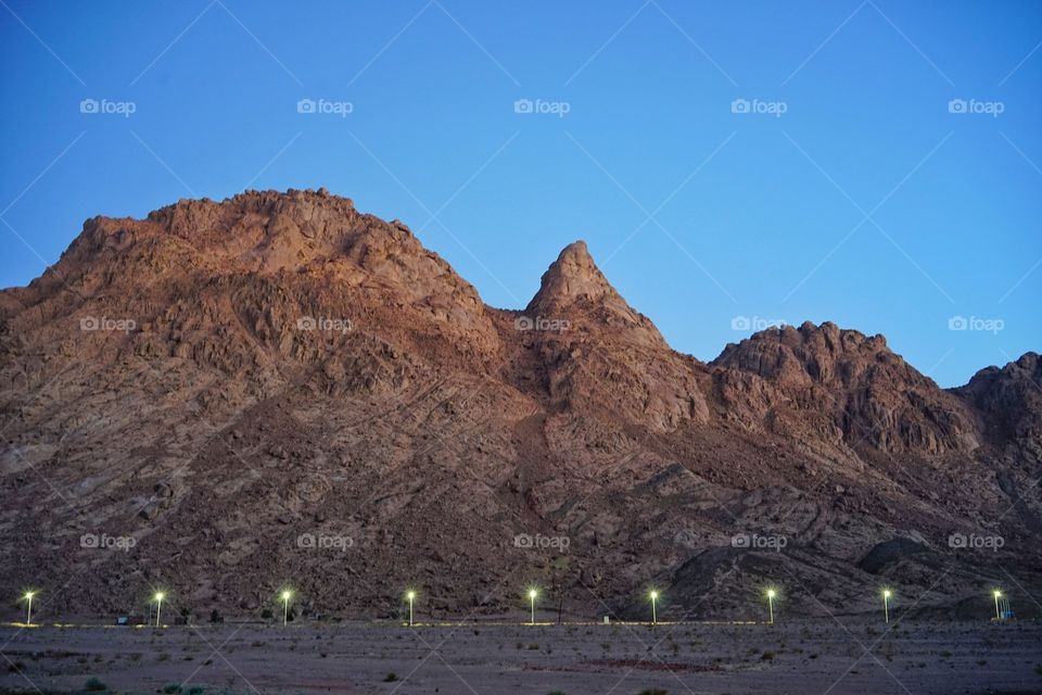 a spot in Sinai mountain area of Egypt