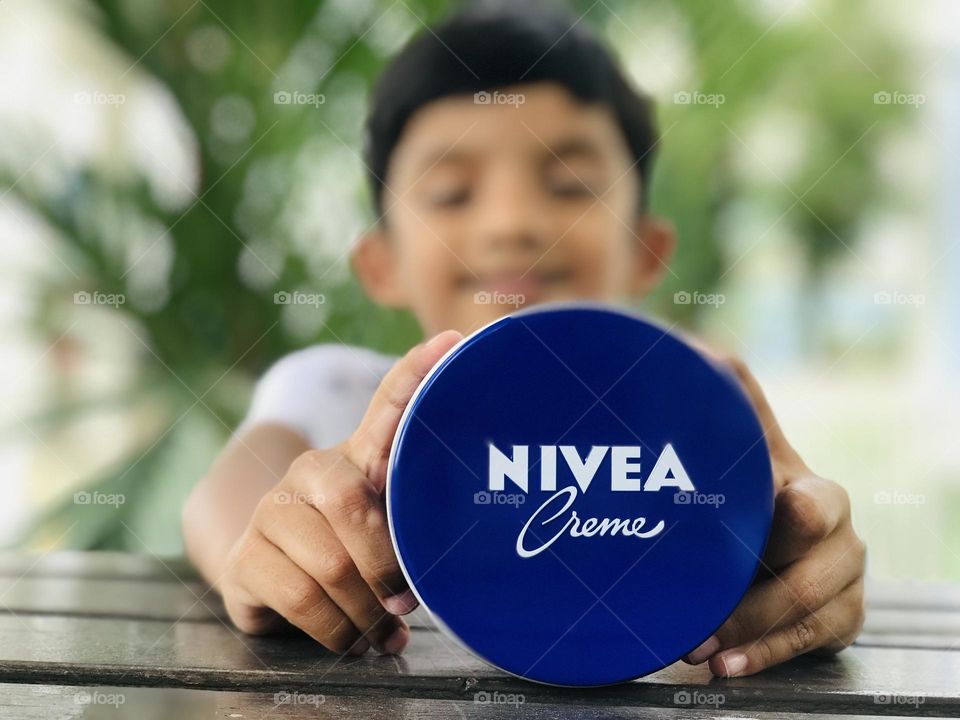 Nivea cream and cute boy