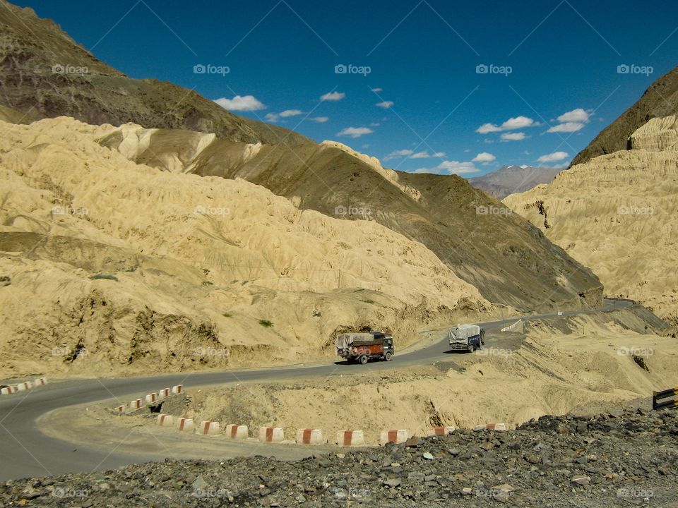 Traveling to Ladakh by Road. During the road trip, one can enjoy glimpses of the distinctive lifestyle of nomads who live in small settlements all along the way.