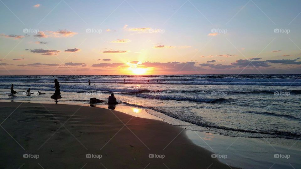 Sunset on the sea🌅 Coast🌅 Magical hour🌅