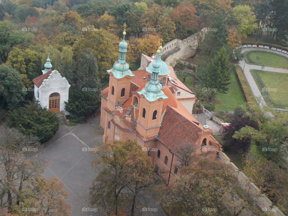 Prague top view