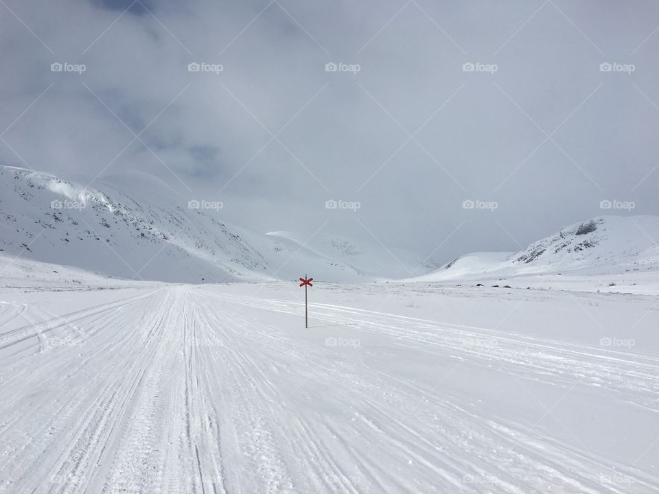 Winter in the mountain 