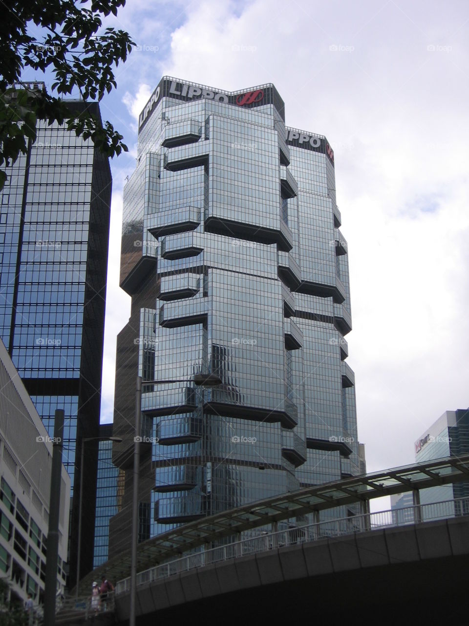 Glass. Hong Kong Skyscrapers 