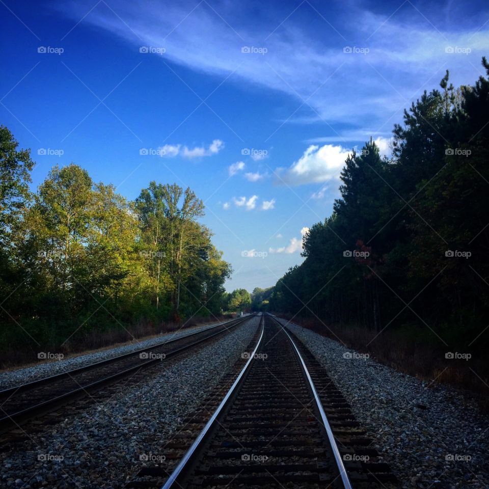 Train tracks by silver comet.