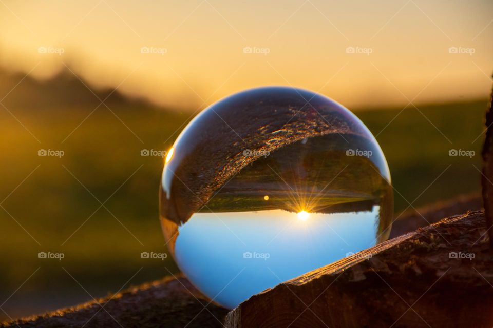 Sunset through the Crystal Ball