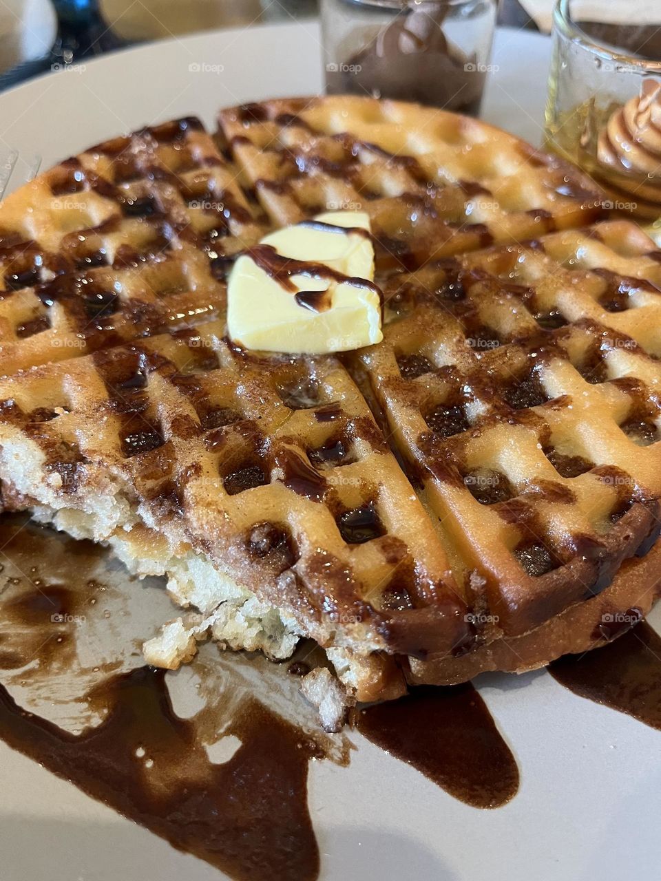 Breakfast waffles