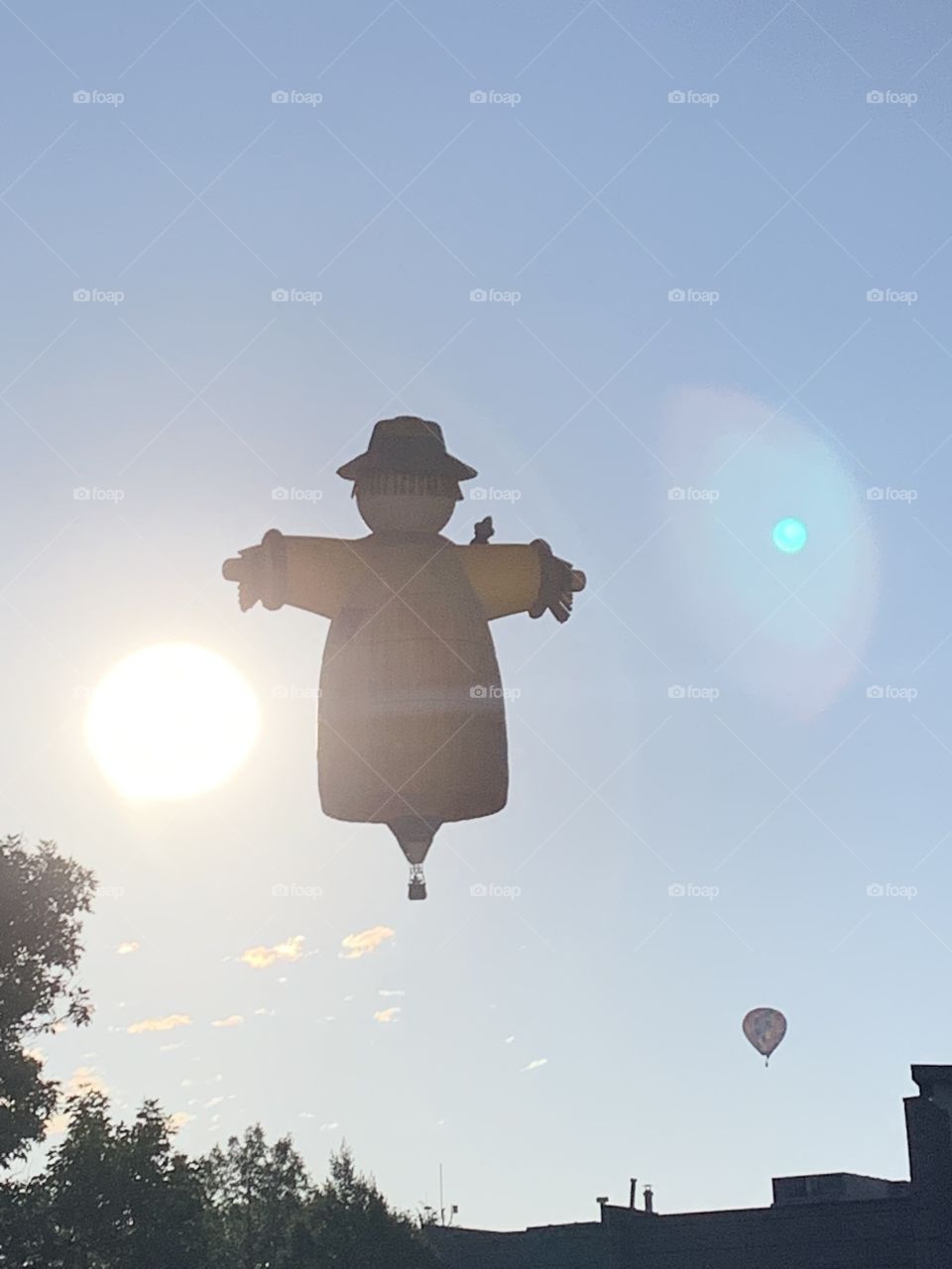 Hot Air Balloon Scarecrow 