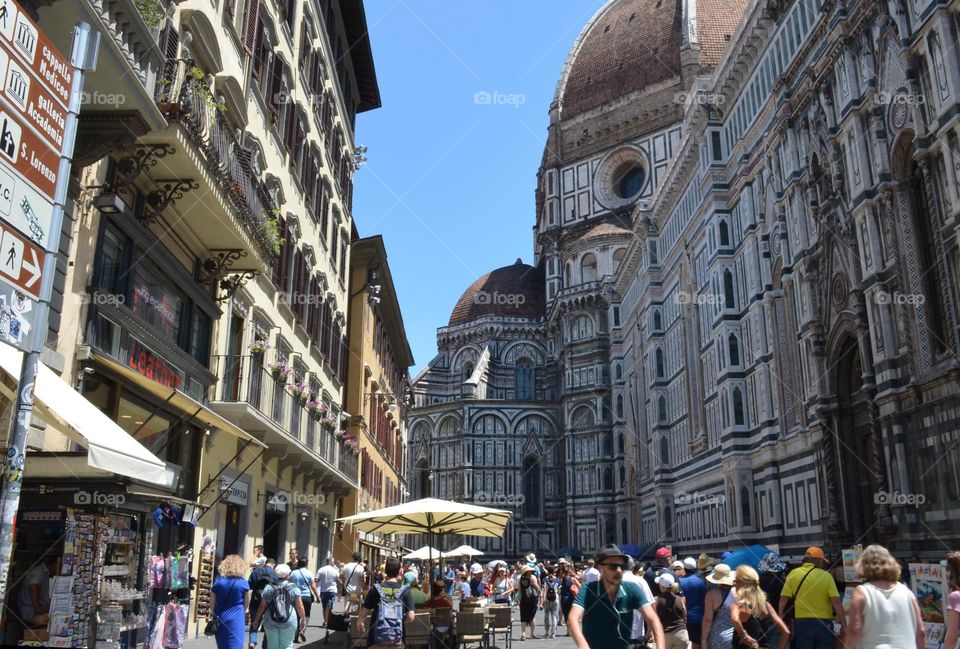 Crowd, Florence, Italy