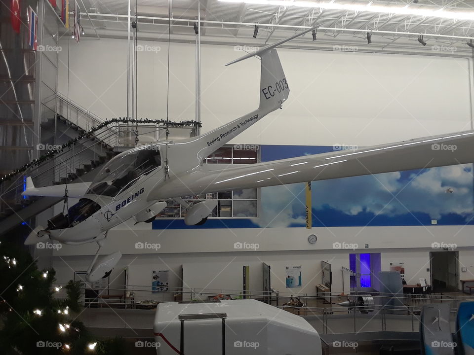 Boeing airplane display