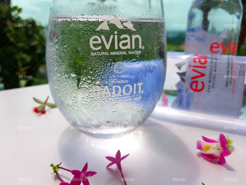 evian mineral water