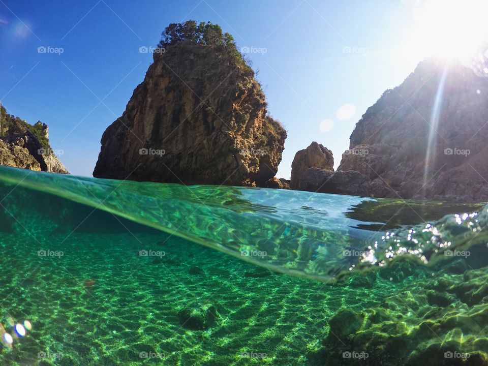 Corfu paradise beach greece