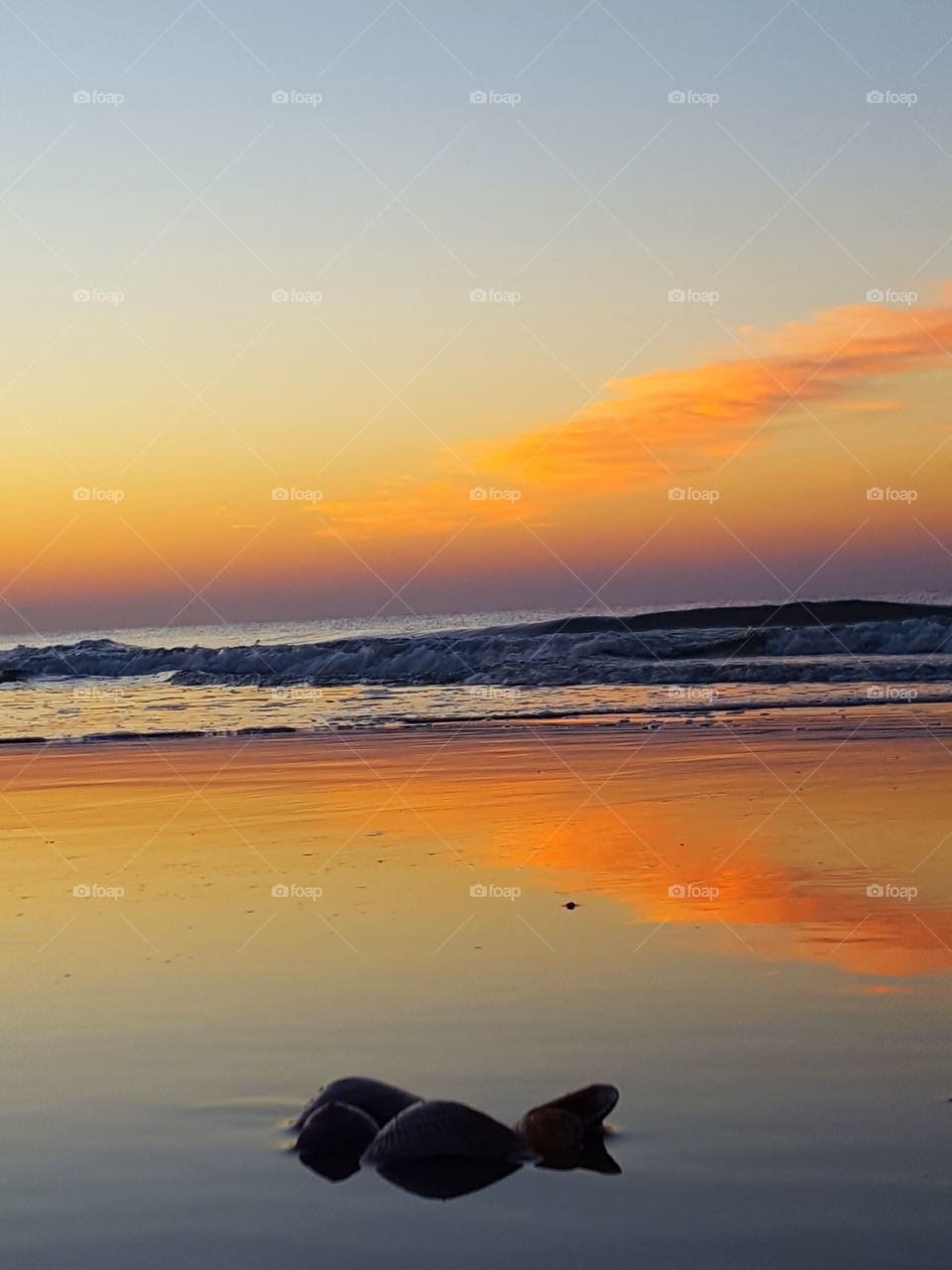 dawn at the beach