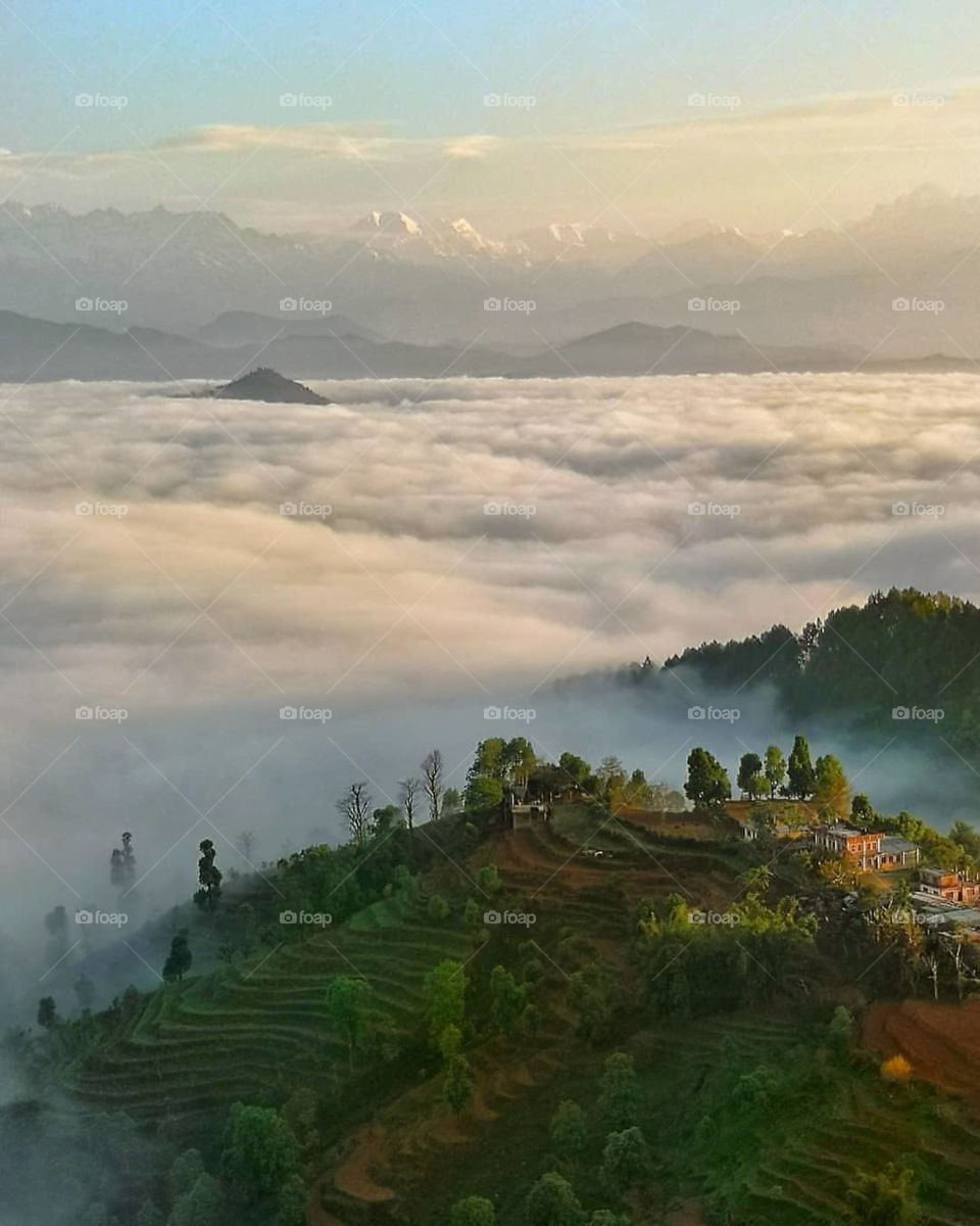 Fog, Landscape, Dawn, Mist, Mountain