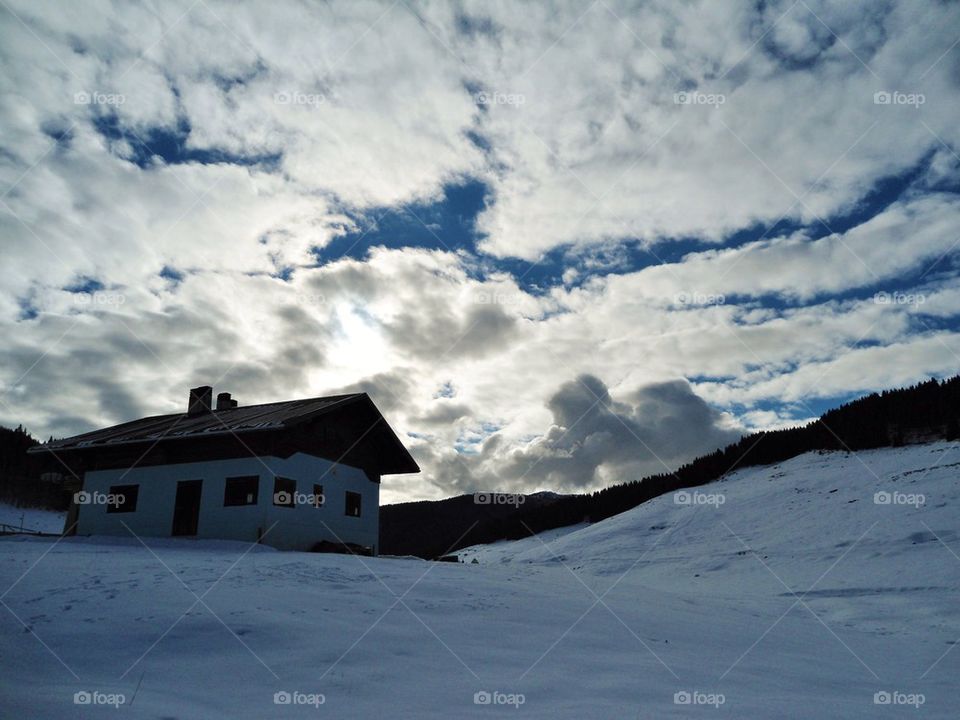 Snowy mountain