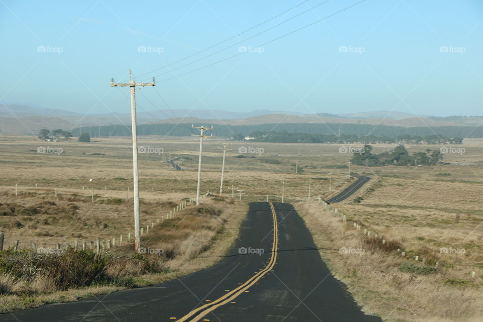 Road trip in countryside 