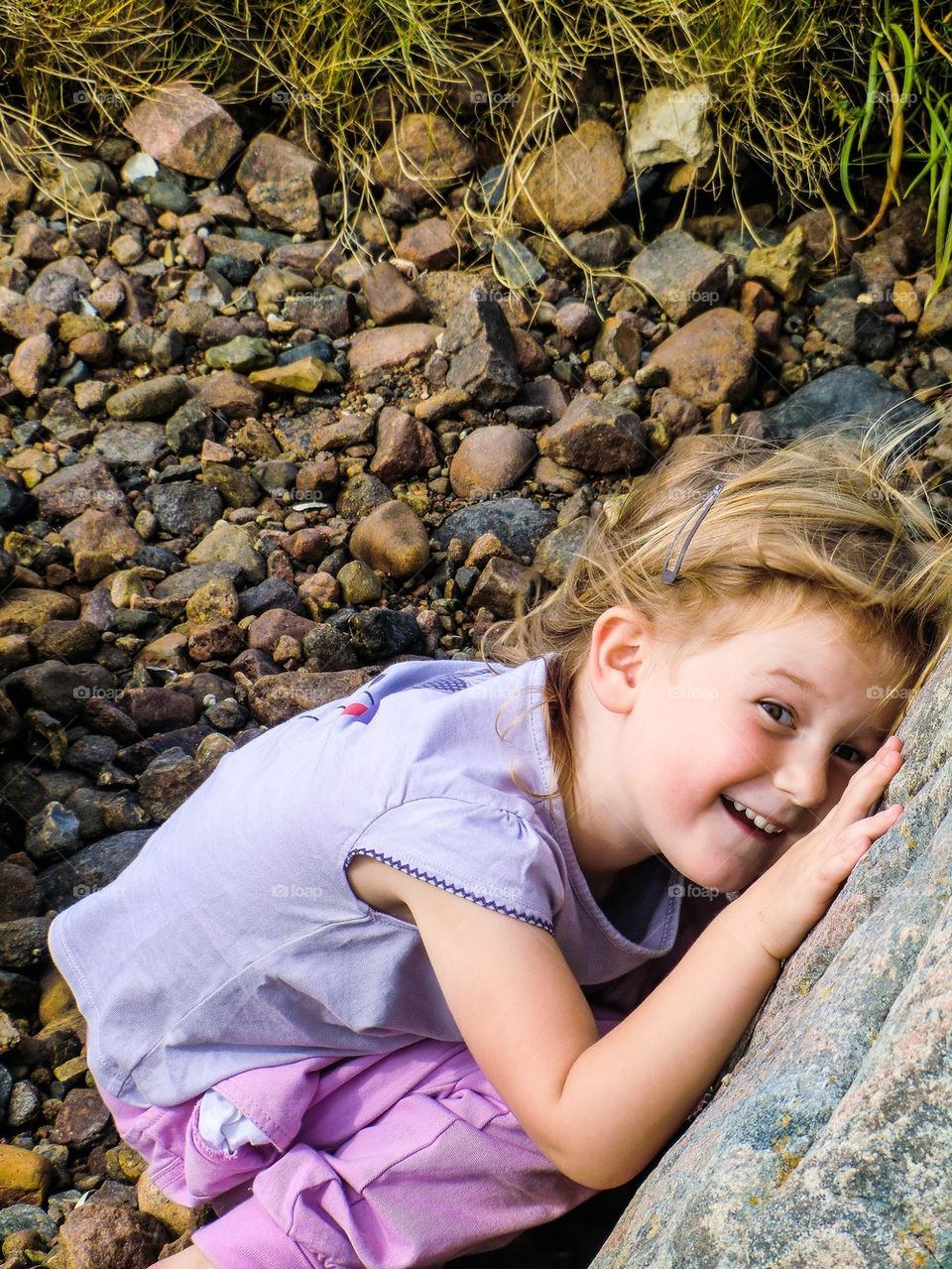 Kids playing hide and seek