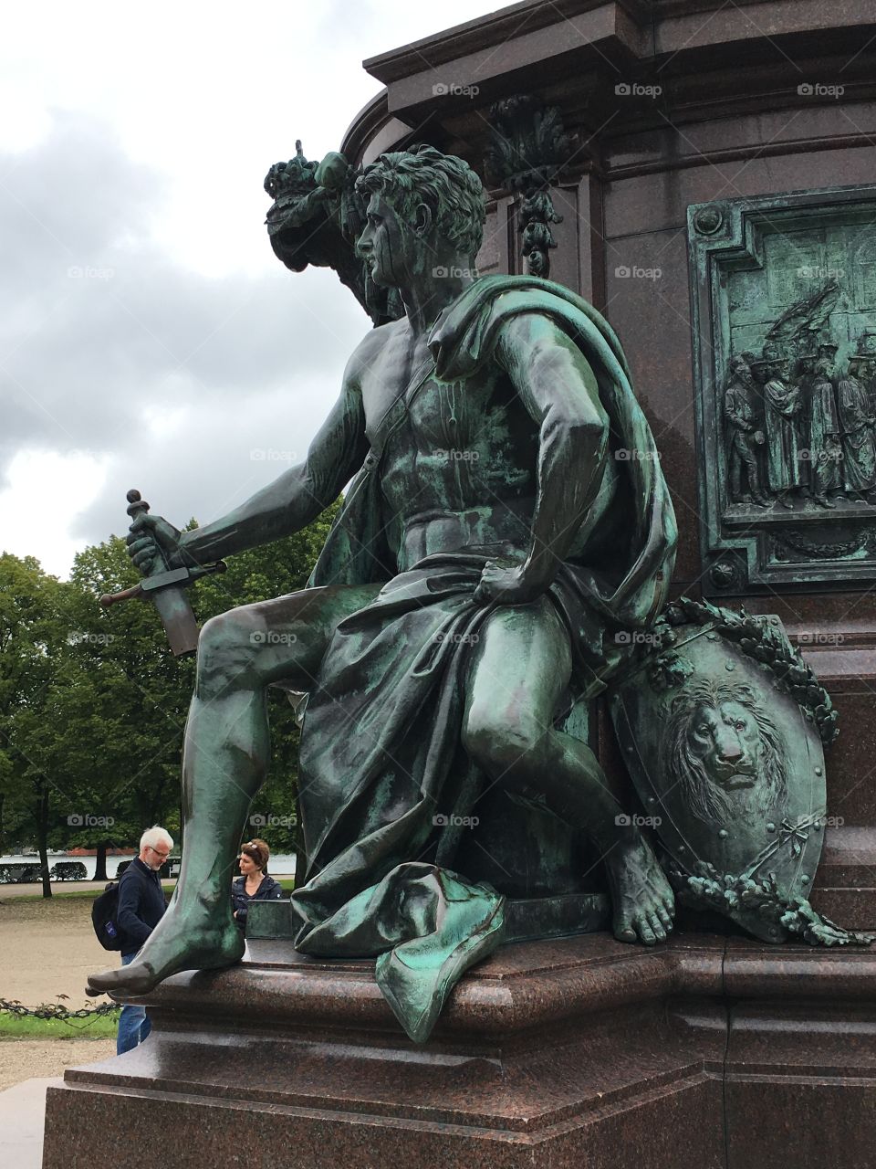 Handsome statue in Schwerin