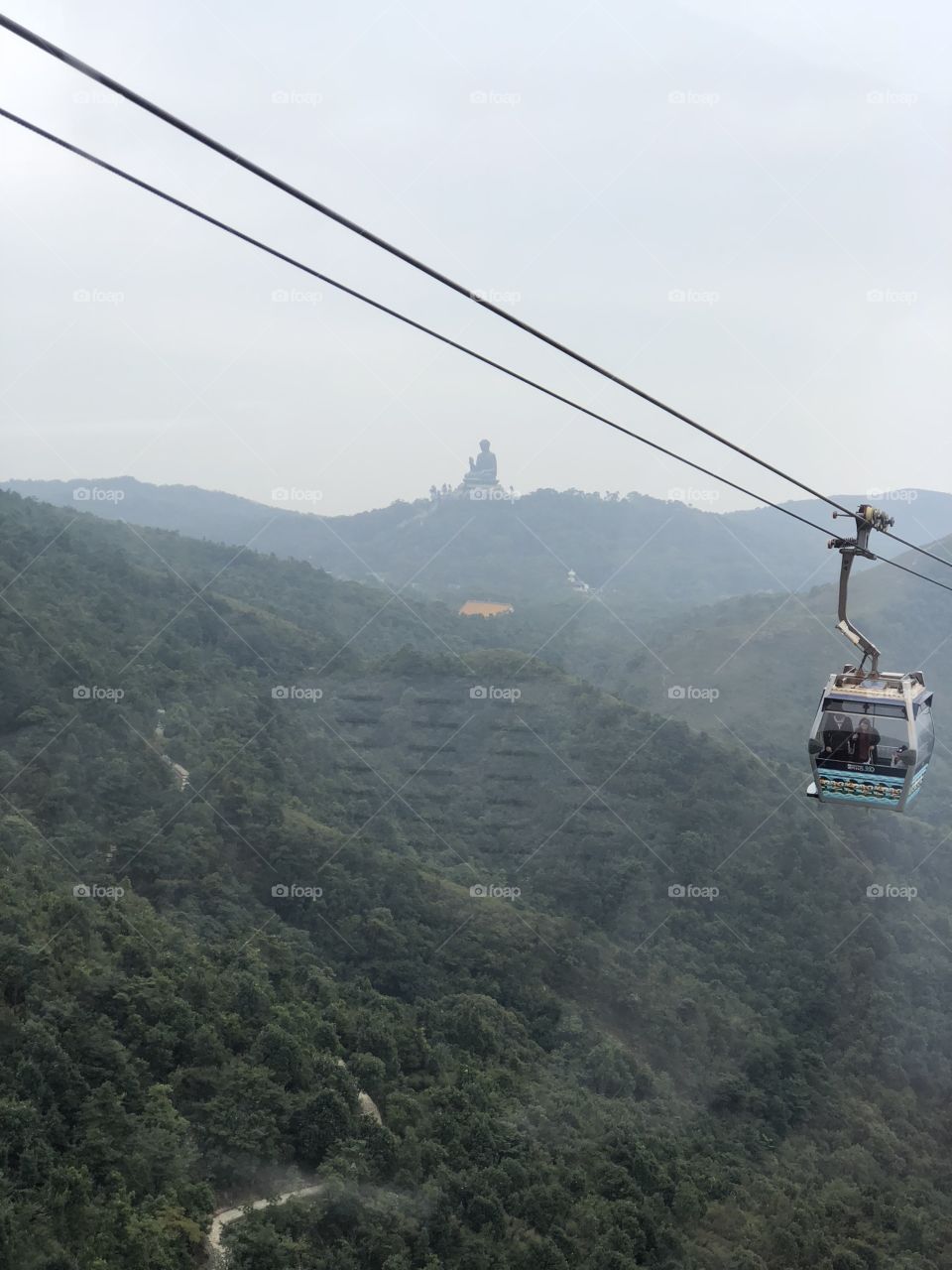 Hong Kong Lantau Island cable car to the Buddha 