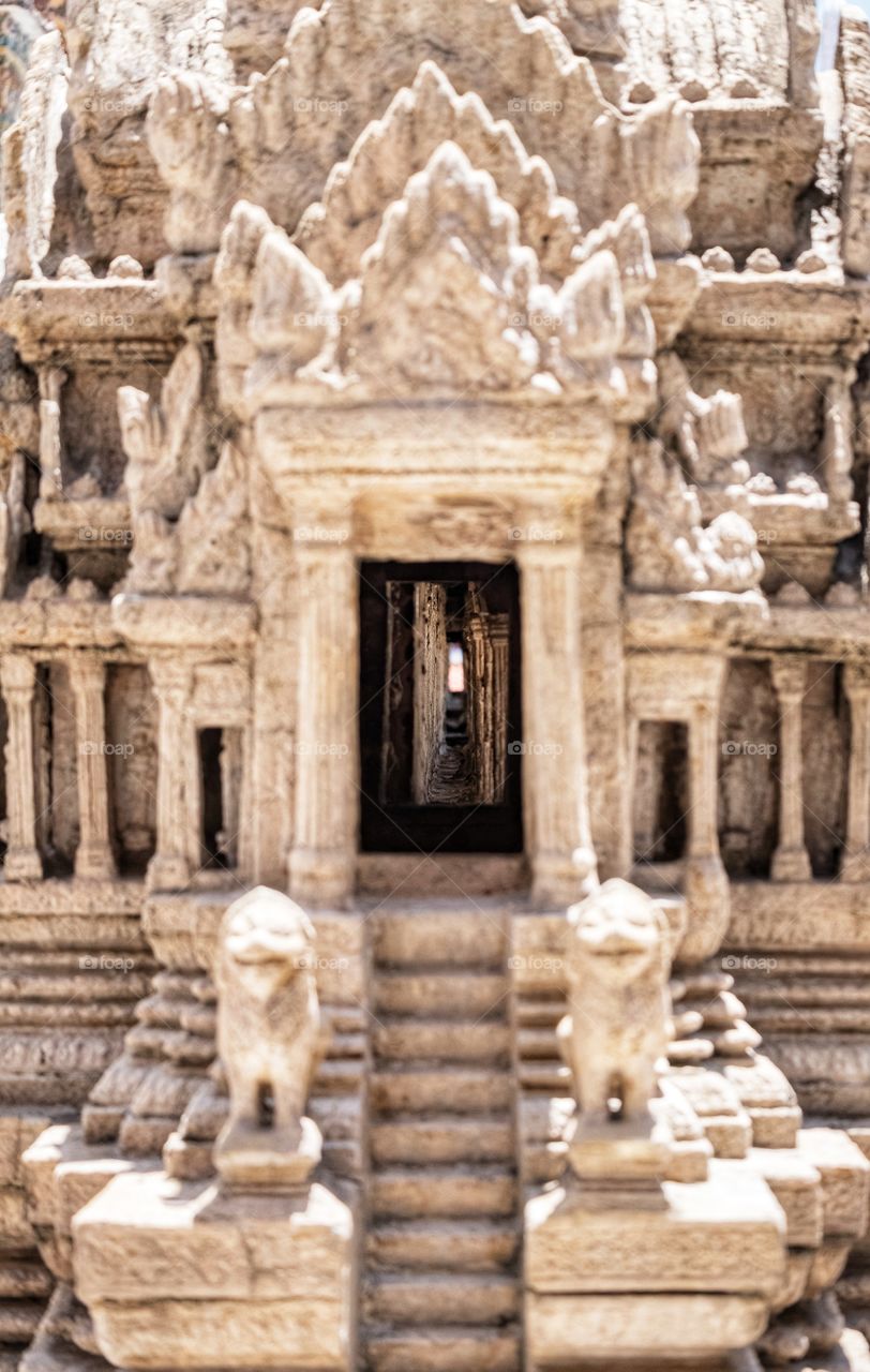 The gate of the Nakornwat castle model