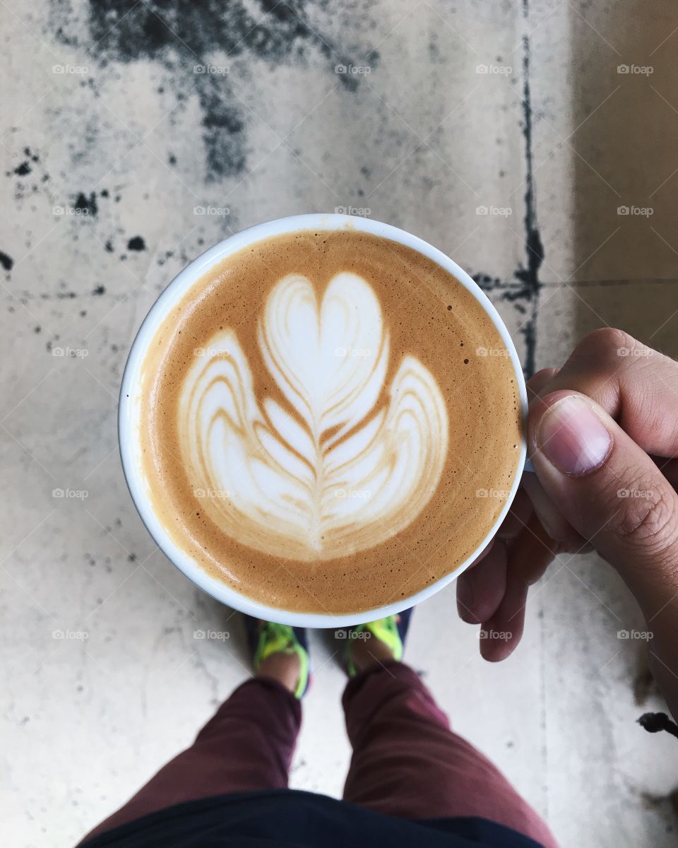 My morning Capp complete with a photo of my feet. 